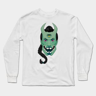 Snarling Monster Girl Long Sleeve T-Shirt